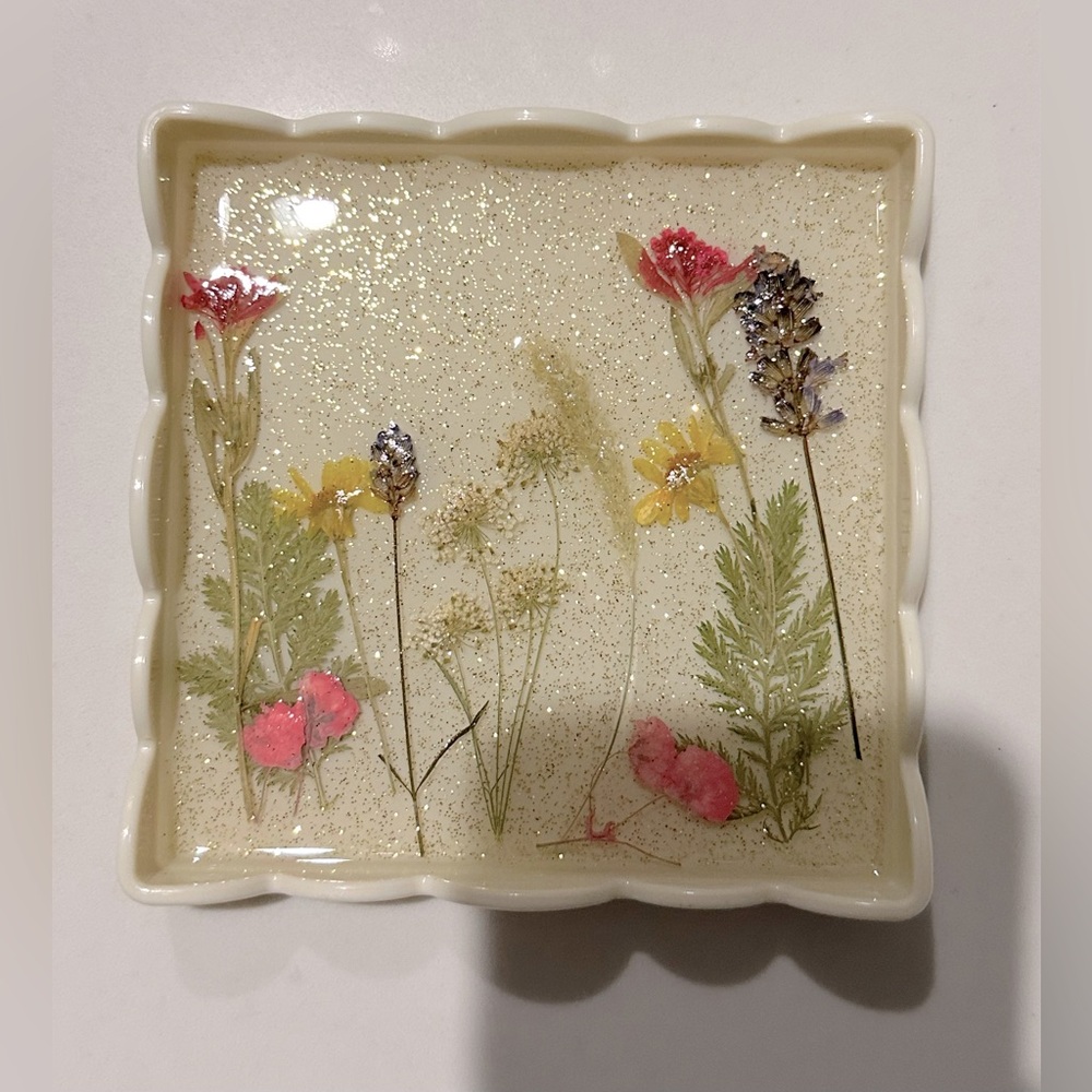 Small Floral Tray